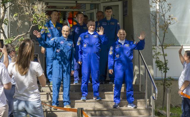 NASA image: Expedition 72 Cosmonaut Hotel Depatrure