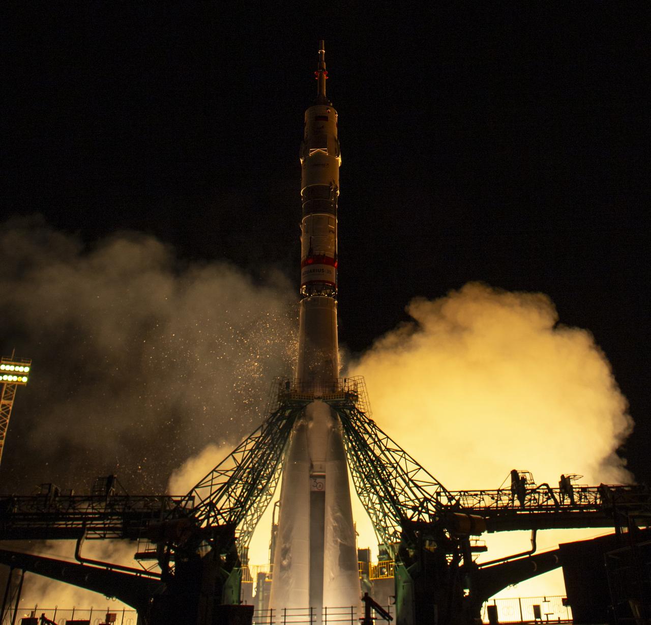 The Soyuz rocket launches to the International Space Station with Expedition 72 crew members: NASA astronaut Don Pettit, Roscosmos cosmonauts Alexey Ovchinin, and Ivan Vagner, onboard, Wednesday, Sept. 11, 2024, at the Baikonur Cosmodrome in Kazakhstan. Photo Credit: (NASA/Bill Ingalls)