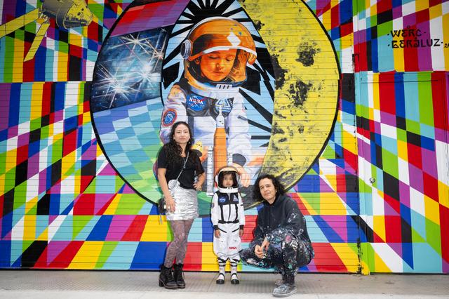 NASA image: NASA Reestablishes Historical Art Program with Space-Themed Mural