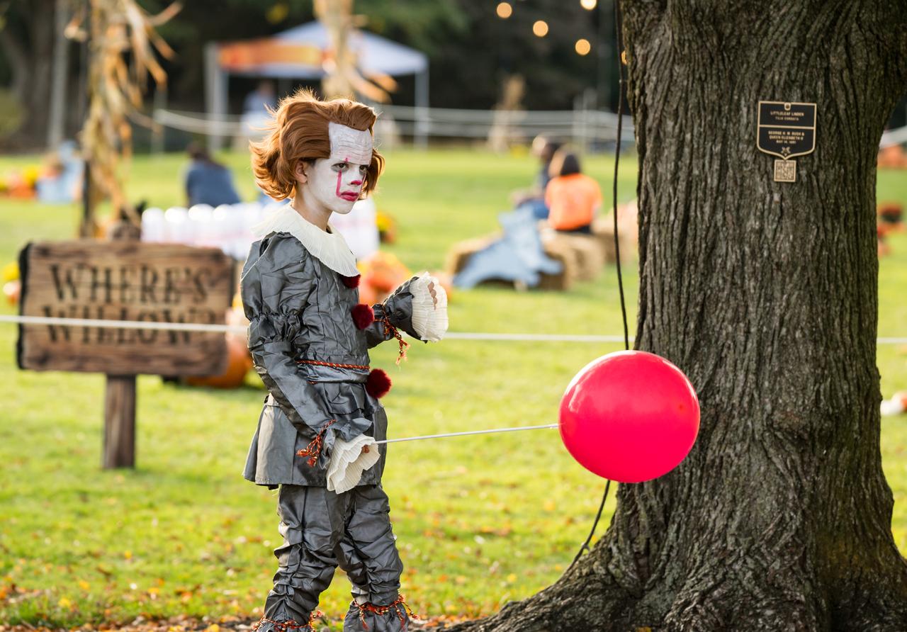 A visitor is seen at a White House Halloween themed event titled, “Hallo-READ!” on Wednesday, Oct. 30, 2024 on the south lawn of the White House in Washington. Photo Credit: (NASA/Aubrey Gemignani)