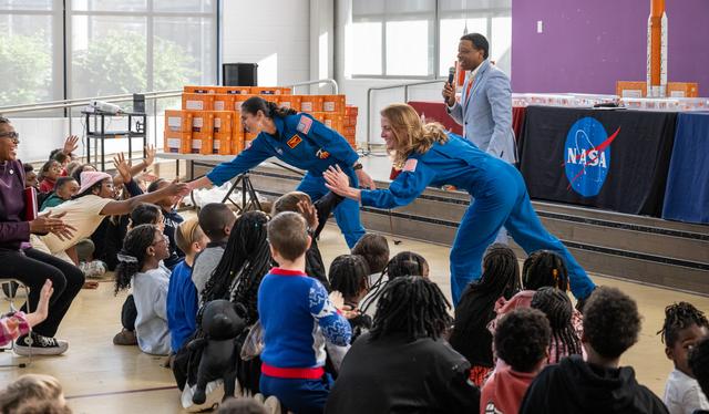 NASA image: Expedition 70 Postflight visit to Watkins Elementary