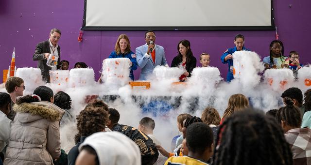 NASA image: Expedition 70 Postflight visit to Watkins Elementary