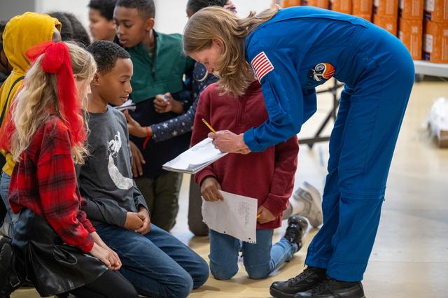 NASA image: Expedition 70 Postflight visit to Watkins Elementary