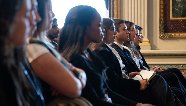 Expediton 70 Postflight Fireside Chat at EEOB