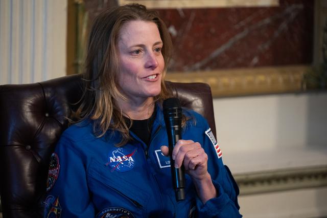 NASA image: Expediton 70 Postflight Fireside Chat at EEOB