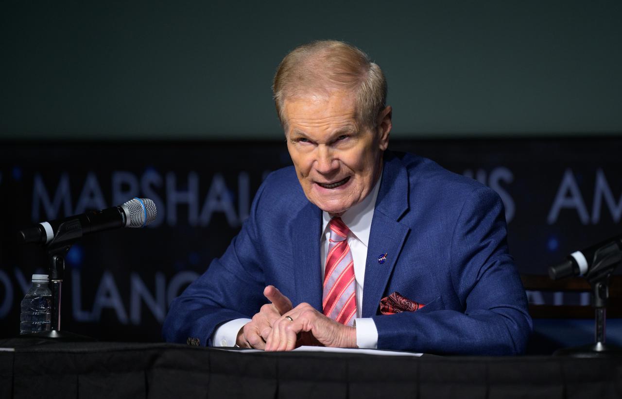 NASA Administrator Bill Nelson, gives remarks during an update on NASA's Artemis campaign, Thursday, Dec. 5, 2024, at the NASA Headquarters Mary W. Jackson Building in Washington. Photo Credit: (NASA/Bill Ingalls)