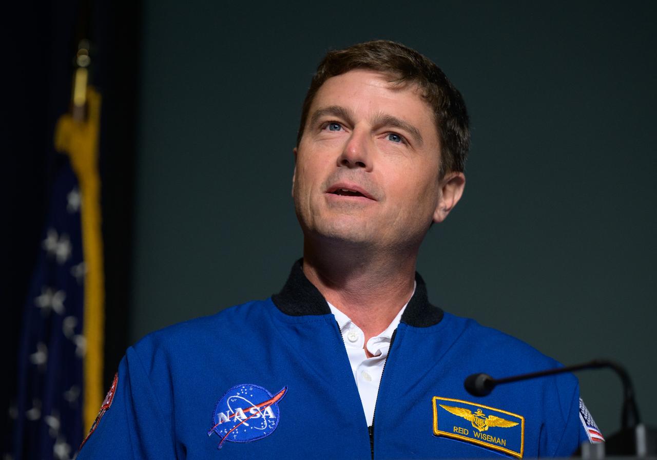 NASA Astronaut and Artemis II commander Reid Wiseman, gives remarks during a NASA agencywide all hands, Friday, Dec. 6, 2024, at the NASA Headquarters Mary W. Jackson Building in Washington. Photo Credit: (NASA/Bill Ingalls)