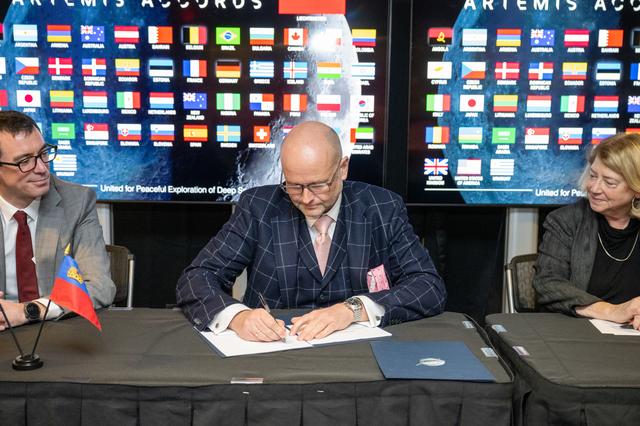 NASA image: Liechtenstein Artemis Accords Signing