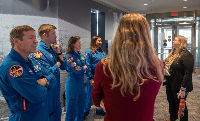 NASA image: Expedition 71 Astronauts Visit Earth Information Center