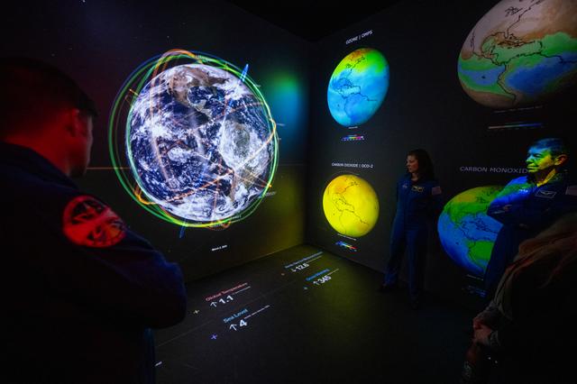 NASA image: Expedition 71 Astronauts Visit Earth Information Center