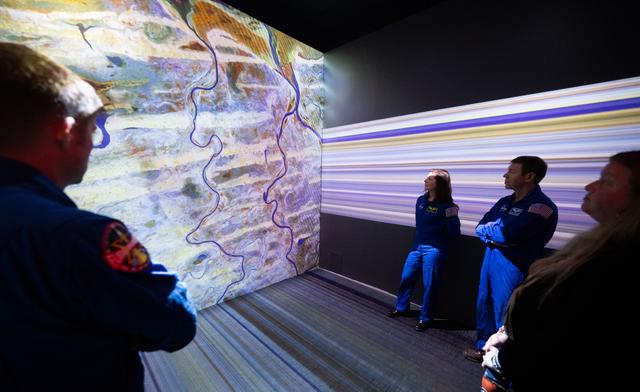 NASA image: Expedition 71 Astronauts Visit Earth Information Center