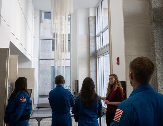 NASA image: Expedition 71 Astronauts Visit Earth Information Center