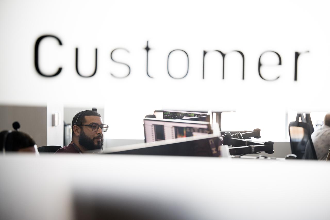 Angel Colon-Rios, NASA Commercial Crew Program electrical power systems engineer, monitors the countdown during a dress rehearsal in preparation for the launch of a SpaceX Falcon 9 rocket carrying the company's Dragon spacecraft on NASA’s SpaceX Crew-10 mission with NASA astronauts Anne McClain and Nichole Ayers, JAXA (Japan Aerospace Exploration Agency) astronaut Takuya Onishi, and Roscosmos cosmonaut Kirill Peskov onboard, Sunday, March 9, 2025, in the control room of SpaceX’s HangarX at NASA’s Kennedy Space Center in Florida. NASA’s SpaceX Crew-10 mission is the tenth crew rotation mission of the SpaceX Dragon spacecraft and Falcon 9 rocket to the International Space Station as part of the agency’s Commercial Crew Program. McClain, Ayers, Onishi, and Peskov are scheduled to launch at 7:48 p.m. EDT on Wednesday, March 12, from Launch Complex 39A at the NASA's Kennedy Space Center. Photo Credit: (NASA/Aubrey Gemignani)