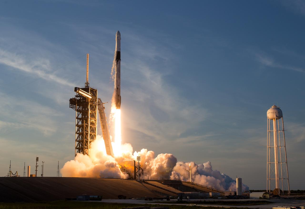 A SpaceX Falcon 9 rocket carrying the company's Dragon spacecraft is launched on NASA’s SpaceX Crew-10 mission to the International Space Station with NASA astronauts Anne McClain and Nichole Ayers, JAXA (Japan Aerospace Exploration Agency) astronaut Takuya Onishi, and Roscosmos cosmonaut Kirill Peskov onboard, Friday, March 14, 2025, from NASA's Kennedy Space Center in Florida. NASA’s SpaceX Crew-10 mission is the tenth crew rotation mission of the SpaceX Dragon spacecraft and Falcon 9 rocket to the International Space Station as part of the agency’s Commercial Crew Program. McClain, Ayers, Onishi, and Peskov launched at 7:03 p.m. EDT from Launch Complex 39A at the NASA's Kennedy Space Center to begin a six month mission aboard the orbital outpost. Photo Credit: (NASA/Aubrey Gemignani)