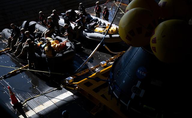 NASA image: NASA Artemis Undreway Recovery Test 12