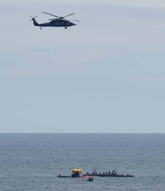 NASA Artemis Undreway Recovery Test 12