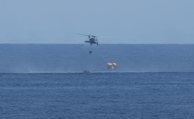 NASA image: NASA Artemis Undreway Recovery Test 12