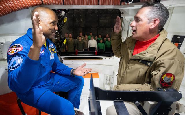 NASA image: NASA Artemis Undreway Recovery Test 12