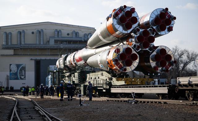 NASA image: Expedition 73 Soyuz Rollout