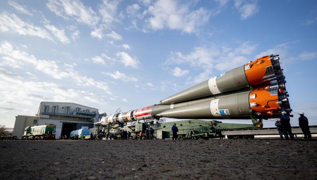 NASA image: Expedition 73 Soyuz Rollout