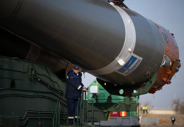 NASA image: Expedition 73 Soyuz Rollout