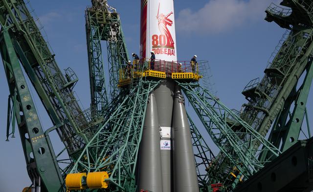 NASA image: Expedition 73 Soyuz Rollout