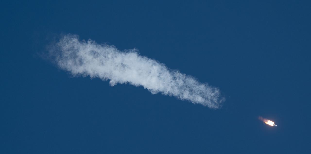 A Soyuz rocket launches to the International Space Station with Expedition 73 crew members: NASA astronaut Jonny Kim, and Roscosmos cosmonauts Sergey Ryzhikov and Alexey Zubritskiy, onboard, Tuesday, April 8, 2025, at the Baikonur Cosmodrome in Kazakhstan. Photo Credit: (NASA/Joel Kowsky)