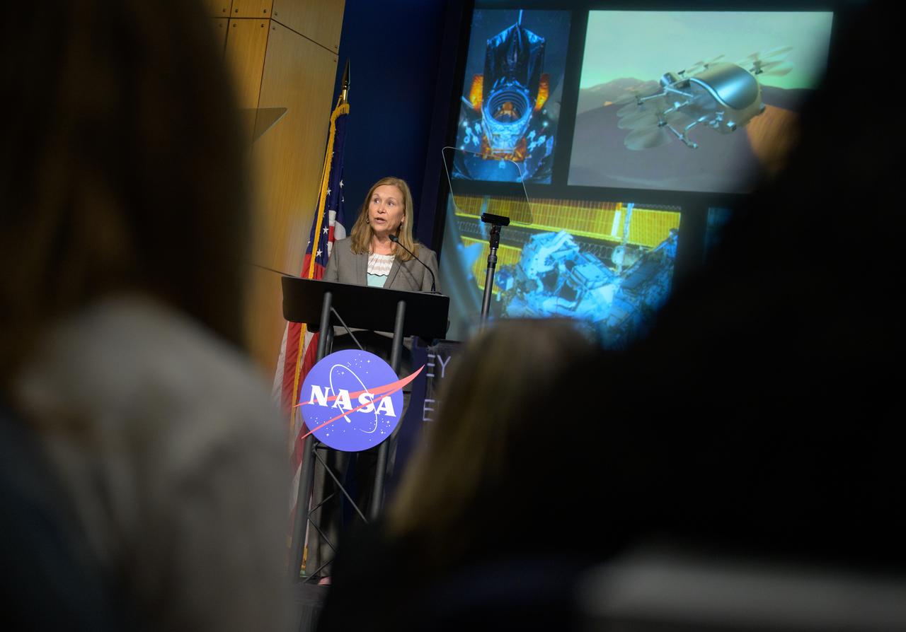 Acting NASA Administrator Janet Petro is seen during a NASA town hall event, Wednesday, June 25, 2025, at the NASA Headquarters Mary W. Jackson Building in Washington. Photo Credit: (NASA/Bill Ingalls)