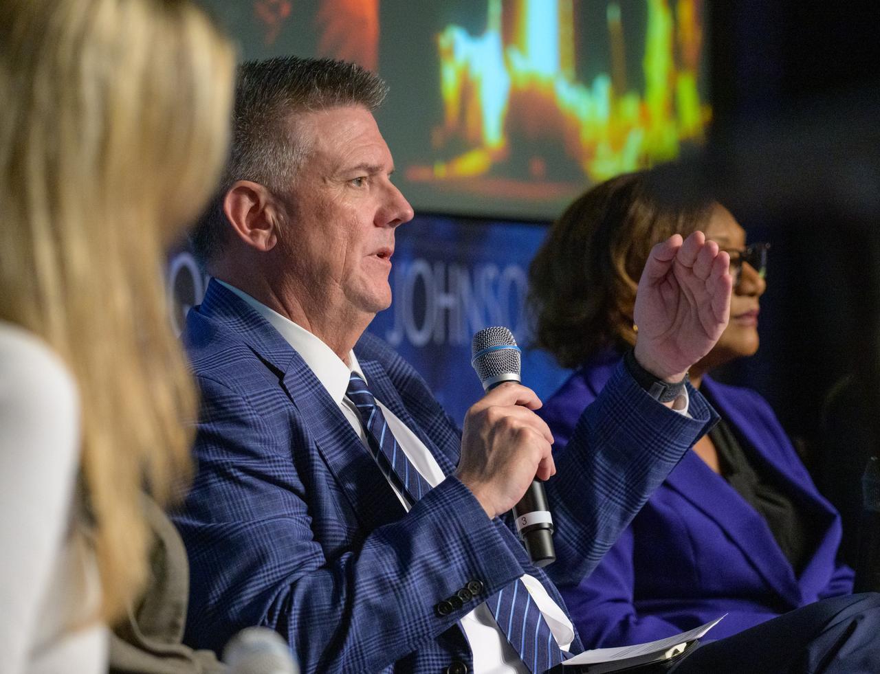 NASA Chief of Staff Brian Hughes is seen during a NASA town hall event, Wednesday, June 25, 2025, at the NASA Headquarters Mary W. Jackson Building in Washington. Photo Credit: (NASA/Bill Ingalls)