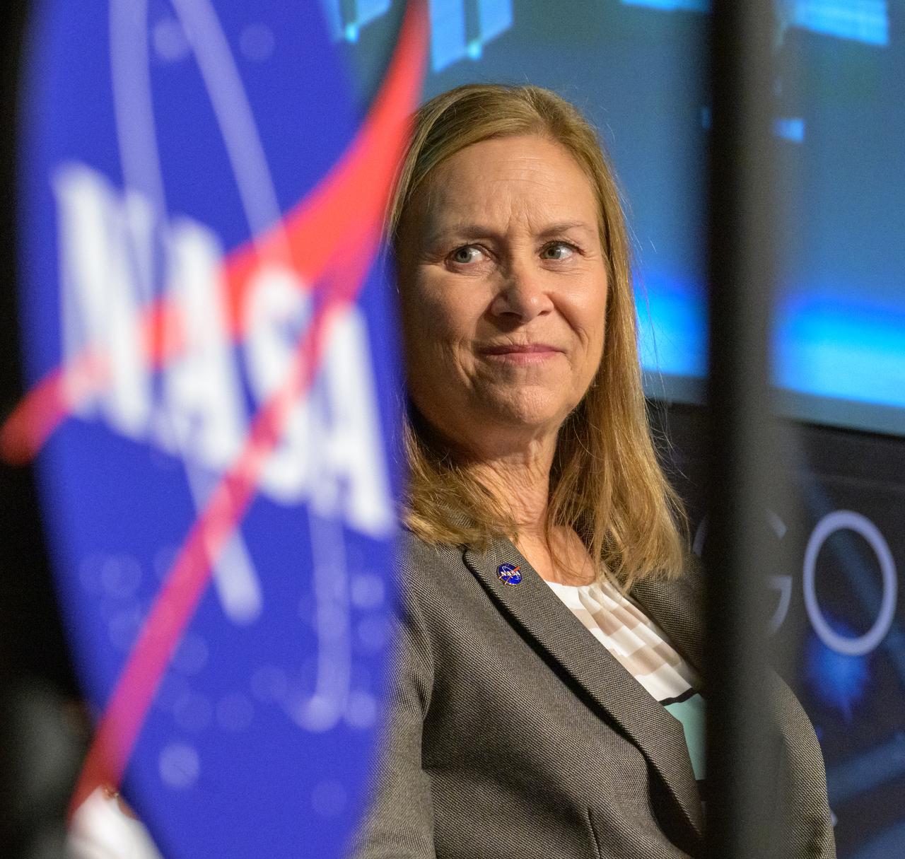 Acting NASA Administrator Janet Petro is seen during a NASA town hall event, Wednesday, June 25, 2025, at the NASA Headquarters Mary W. Jackson Building in Washington. Photo Credit: (NASA/Bill Ingalls)