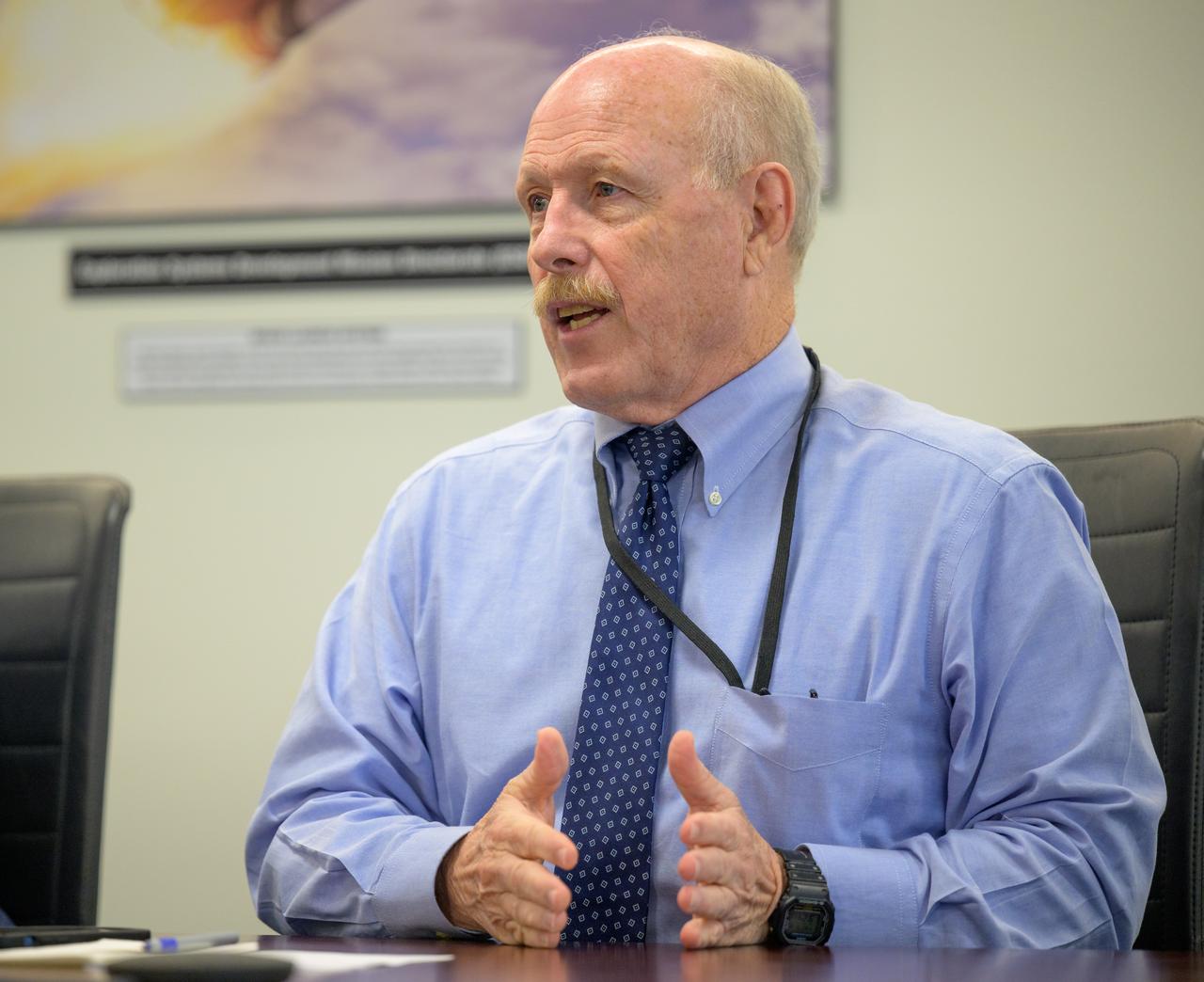 Associate Administrator for NASA's Space Operations Mission Directorate Kenneth Bowersox speaks with acting NASA Administrator Sean Duffy, Friday, July 18, 2025, at the Mary W. Jackson NASA Headquarters Building in Washington. Photo Credit: (NASA/Bill Ingalls)