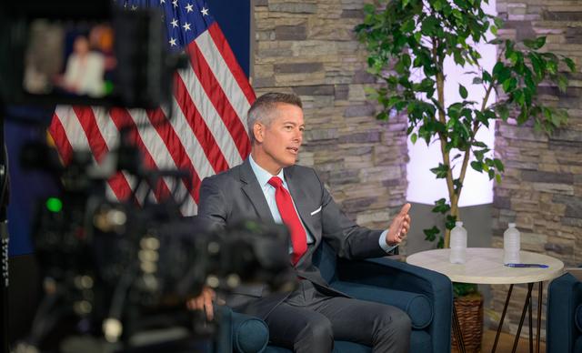 NASA image: Acting Administrator Sean Duffy meets with Casey Swails