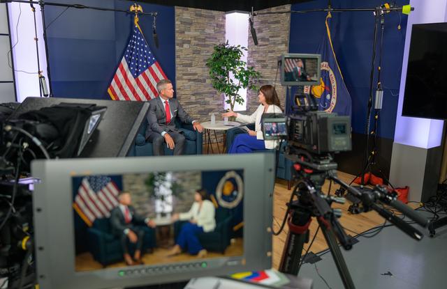 NASA image: Acting Administrator Sean Duffy meets with Casey Swails