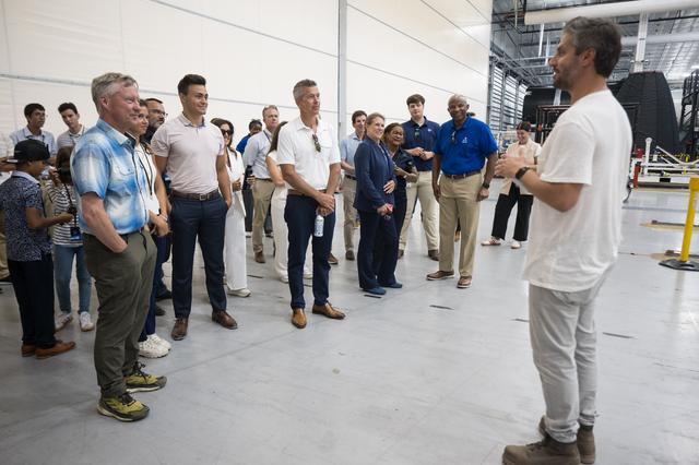 NASA image: Acting Administrator Sean Duffy Tours HangarX