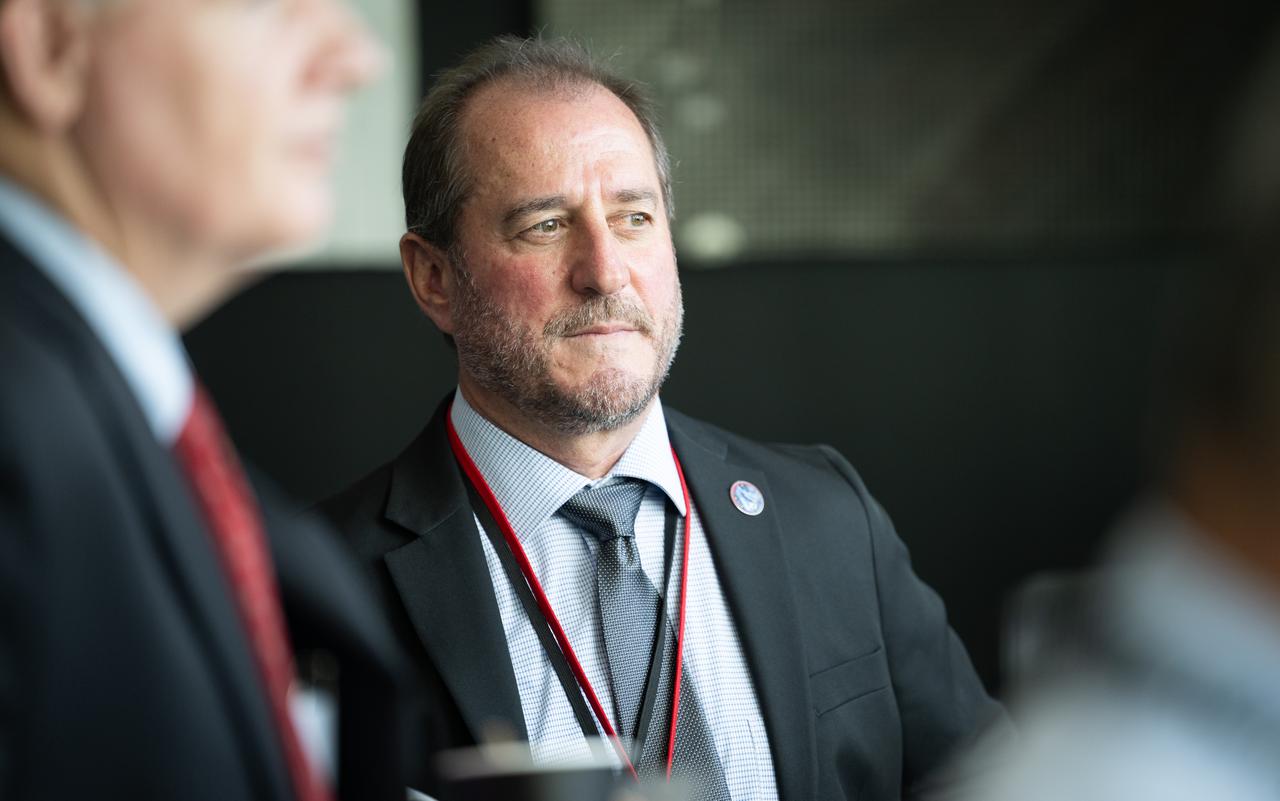 Joseph Pellicciotti, NASA’s Chief Engineer, monitors the countdown of a launch attempt of a SpaceX Falcon 9 rocket carrying the company's Dragon spacecraft on NASA’s SpaceX Crew-11 mission with NASA astronauts Zena Cardman, Mike Fincke, JAXA (Japan Aerospace Exploration Agency) astronaut Kimiya Yui, and Roscosmos cosmonaut Oleg Platonov onboard, Thursday, July 31, 2025, in the control center of SpaceX’s HangarX at NASA’s Kennedy Space Center in Florida. NASA’s SpaceX Crew-11 mission is the eleventh crew rotation mission of the SpaceX Dragon spacecraft and Falcon 9 rocket to the International Space Station as part of the agency’s Commercial Crew Program. Today’s launch of Cardman, Fincke, Yui, Platonov was scrubbed due to weather and is now scheduled for 11:43 a.m. EDT on Friday, August 1, from Launch Complex 39A at the NASA's Kennedy Space Center. Photo Credit: (NASA/Joel Kowsky)