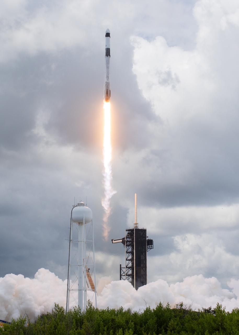 A SpaceX Falcon 9 rocket carrying the company's Dragon spacecraft is launched on NASA’s SpaceX Crew-11 mission to the International Space Station with NASA astronauts Zena Cardman, Mike Fincke, JAXA (Japan Aerospace Exploration Agency) astronaut Kimiya Yui, and Roscosmos cosmonaut Oleg Platonov onboard, Friday, Aug. 1, 2025, from NASA's Kennedy Space Center in Florida. NASA’s SpaceX Crew-11 mission is the eleventh crew rotation mission of the SpaceX Dragon spacecraft and Falcon 9 rocket to the International Space Station as part of the agency’s Commercial Crew Program. Cardman, Fincke, Yui, Platonov launched at 11:43 a.m. EDT from Launch Complex 39A at the NASA's Kennedy Space Center to begin a six month mission aboard the orbital outpost. Photo Credit: (NASA/Joel Kowsky)