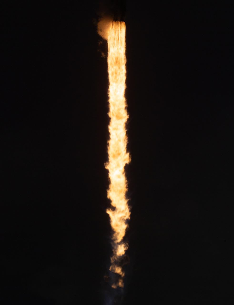 A SpaceX Falcon 9 rocket carrying the company's Dragon spacecraft is launched on NASA’s SpaceX Crew-11 mission to the International Space Station with NASA astronauts Zena Cardman, Mike Fincke, JAXA (Japan Aerospace Exploration Agency) astronaut Kimiya Yui, and Roscosmos cosmonaut Oleg Platonov onboard, Friday, Aug. 1, 2025, from NASA's Kennedy Space Center in Florida. NASA’s SpaceX Crew-11 mission is the eleventh crew rotation mission of the SpaceX Dragon spacecraft and Falcon 9 rocket to the International Space Station as part of the agency’s Commercial Crew Program. Cardman, Fincke, Yui, Platonov launched at 11:43 a.m. EDT from Launch Complex 39A at the NASA's Kennedy Space Center to begin a six month mission aboard the orbital outpost. Photo Credit: (NASA/\3004427#1\)