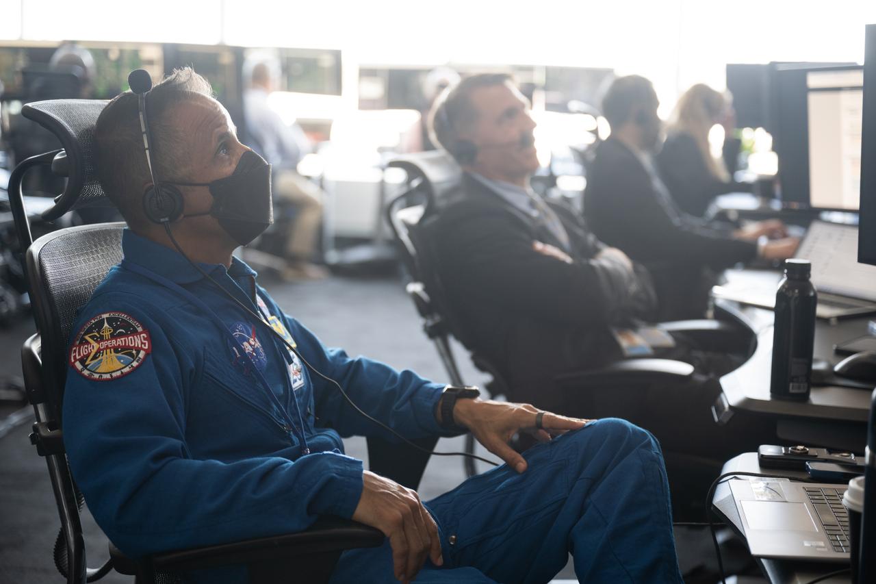Joe Acaba, Chief of the Astronaut Office, monitors the countdown of the launch of a SpaceX Falcon 9 rocket carrying the company's Dragon spacecraft on NASA’s SpaceX Crew-11 mission with NASA astronauts Zena Cardman, Mike Fincke, JAXA (Japan Aerospace Exploration Agency) astronaut Kimiya Yui, and Roscosmos cosmonaut Oleg Platonov onboard, Friday, Aug. 1, 2025, in the control center of SpaceX’s HangarX at NASA’s Kennedy Space Center in Florida. NASA’s SpaceX Crew-11 mission is the eleventh crew rotation mission of the SpaceX Dragon spacecraft and Falcon 9 rocket to the International Space Station as part of the agency’s Commercial Crew Program. Cardman, Fincke, Yui, Platonov launched at 11:43 a.m. EDT, from Launch Complex 39A at the NASA's Kennedy Space Center. Photo Credit: (NASA/Joel Kowsky)