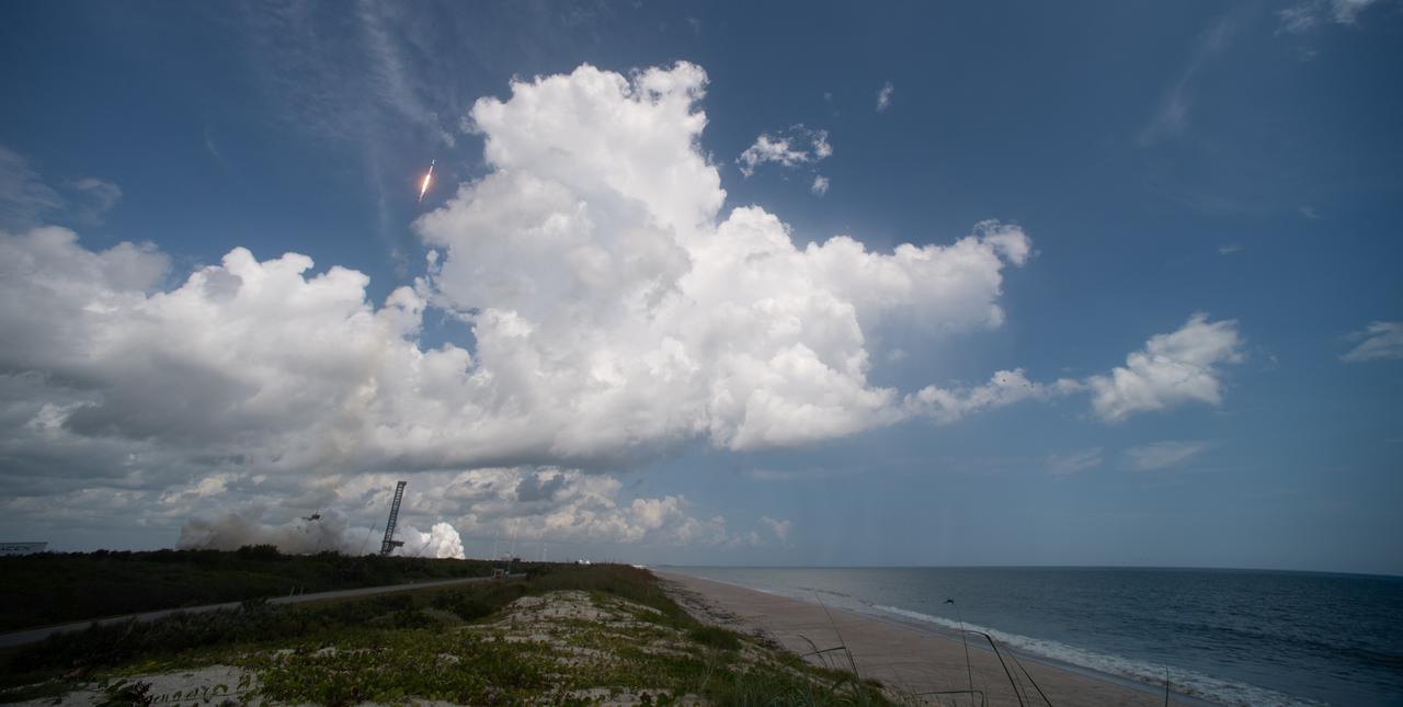 A SpaceX Falcon 9 rocket carrying the company's Dragon spacecraft is launched on NASA’s SpaceX Crew-11 mission to the International Space Station with NASA astronauts Zena Cardman, Mike Fincke, JAXA (Japan Aerospace Exploration Agency) astronaut Kimiya Yui, and Roscosmos cosmonaut Oleg Platonov onboard, Friday, Aug. 1, 2025, from NASA's Kennedy Space Center in Florida. NASA’s SpaceX Crew-11 mission is the eleventh crew rotation mission of the SpaceX Dragon spacecraft and Falcon 9 rocket to the International Space Station as part of the agency’s Commercial Crew Program. Cardman, Fincke, Yui, Platonov launched at 11:43 a.m. EDT from Launch Complex 39A at the NASA's Kennedy Space Center to begin a six month mission aboard the orbital outpost. Photo Credit: (NASA/Joel Kowsky)