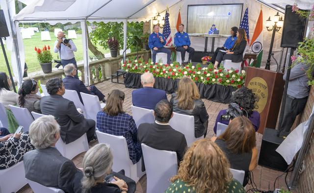 NASA image: Expedition 72 Crew attend event at Indian Ambassadors’ Residen