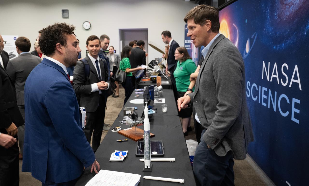 Attendees view exhibits during NASA’s Day on the Hill, Tuesday, Sept. 16, 2025, at the Hart Senate Office Building in Washington.  Photo Credit: (NASA/Joel Kowsky)
