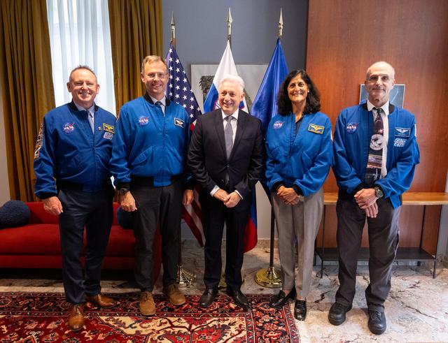 NASA image: Expedition 72 Astronauts at the Embassy of Slovenia