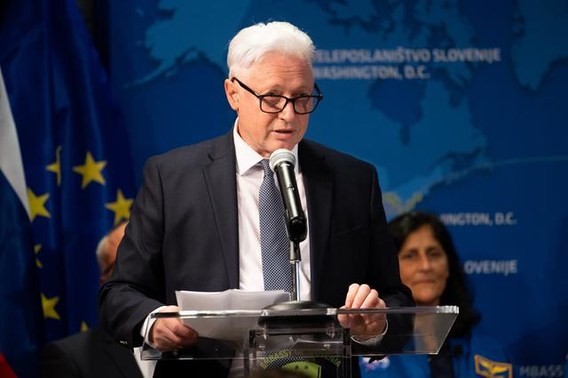 NASA image: Expedition 72 Astronauts at the Embassy of Slovenia