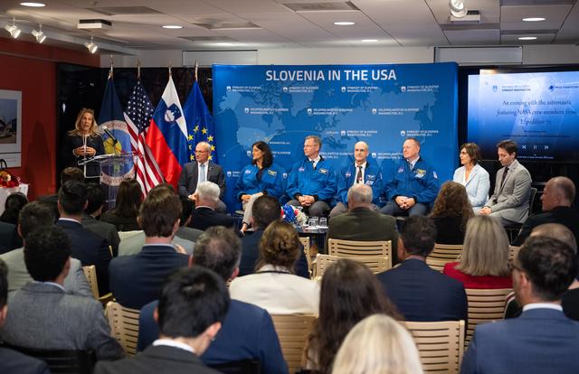 NASA image: Expedition 72 Astronauts at the Embassy of Slovenia