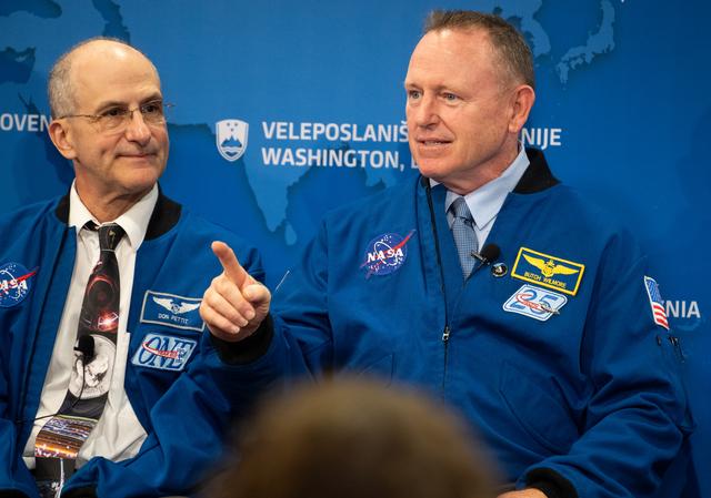 Expedition 72 Astronauts at the Embassy of Slovenia