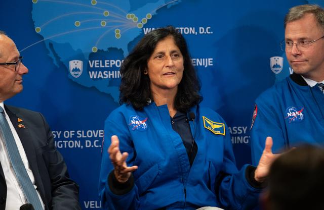 NASA image: Expedition 72 Astronauts at the Embassy of Slovenia