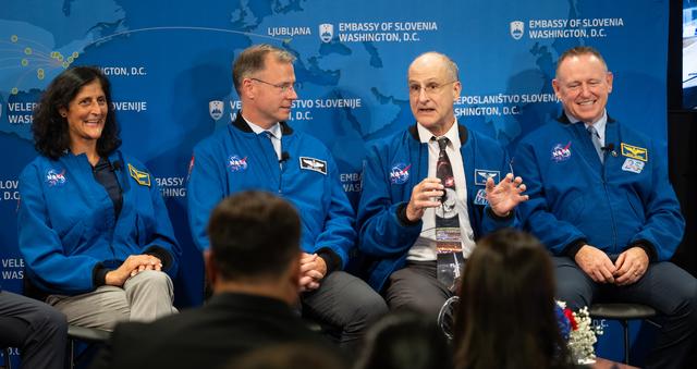 Expedition 72 Astronauts at the Embassy of Slovenia