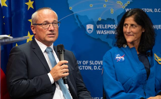 Expedition 72 Astronauts at the Embassy of Slovenia