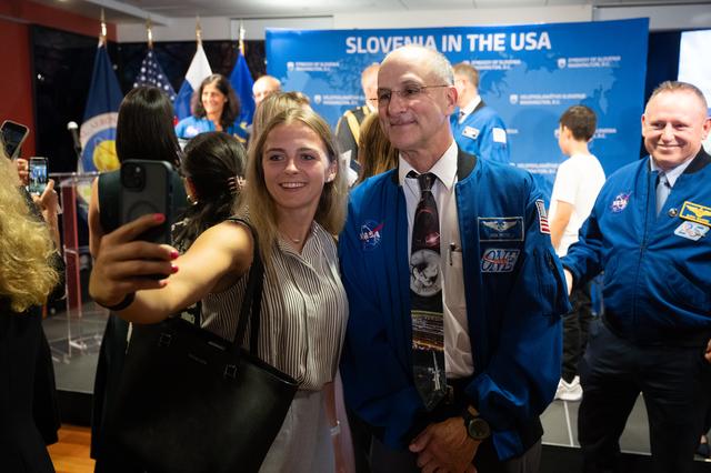 NASA image: Expedition 72 Astronauts at the Embassy of Slovenia