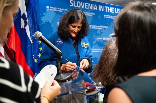 NASA image: Expedition 72 Astronauts at the Embassy of Slovenia